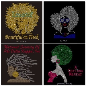 Cuộc Sống màu đen vấn đề Rhinestone Motif cho Diy Hot sửa chữa tinh thể chuyển - Product Image 2