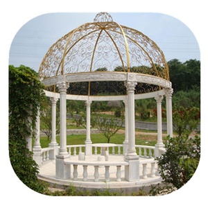 Pérgola Exterior <span class=keywords><strong>de</strong></span> Diseño Personalizado, Columnas <span class=keywords><strong>de</strong></span> Piedra Talladas a Mano, Gazebo <span class=keywords><strong>de</strong></span> Mármol para Uso en Hoteles - Product Image 6