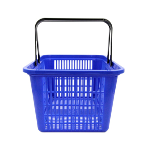20 L Grocery <b>Basket</b> With Handles Portable Large <b>Plastic</b> Shopping <b>Basket</b> Grocery Shopping <b>Baskets</b> With Handles for Retail Stores - Product Image 2