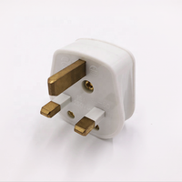 Prise électrique détachable britannique BS 1363 13A 250V 3 broches Noir/Blanc Urée/PC XUANSHI JL-50-1 Résidentielle