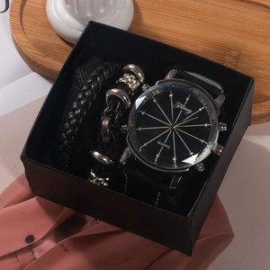 Orologio da uomo d'affari set orologio al quarzo braccialetto per fidanzato <span class=keywords><strong>marito</strong></span> regalo di san valentino set - Product Image 1
