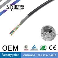 Cable para Exteriores Cat5 Impermeable SIPU de 305 m, Aislado con Cubierta de PVC y Blindaje UTP, Tipo Cat 5
