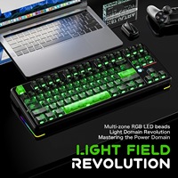 Teclado Mecánico para Juegos Attack Shark X87 Ultra de 87 Teclas, Tri-Modo, 8KHz, Gasket, Intercambiable en Caliente, con Pantalla de Matriz de Puntos para PC y Esports