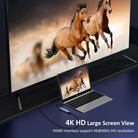 Station d'accueil USB C SYONG 7-en-1 4K30Hz HDTV 5Gbps USB 3.0/2.0 Type C SD/TF PD100W Chargeur iPhone MacBook iPad Ordinateurs