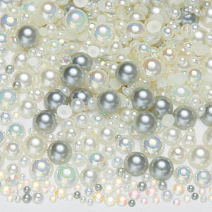 Selina คริสตัล AB เม็ดไข่มุกกลมหลากสี DIY พลอยเทียมหลังเรียบเป็นมิตรกับสิ่งแวดล้อมไม่ร้อนสำหรับศิลปะเล็บและงานฝีมือเครื่องประดับ - Product Image 6