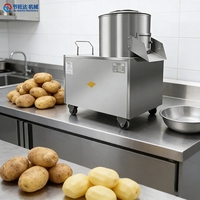 Commerciële volautomatische multifunctionele roestvrijstalen fruit- en groenteschilmachine