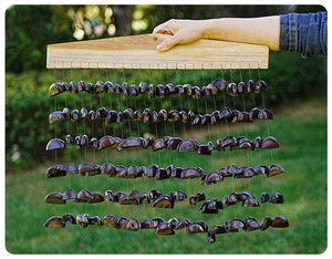 High Quality Natural Nut Shell Wind <b>Chime</b> <b>Bell</b> for Home Decor Healing Instrument for Sound Therapy Outdoor Ornament - Product Image 3