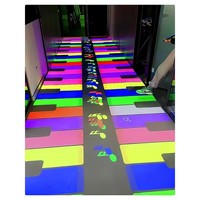 Kids Zone Amusement Center Dynamic Touch Ground Display Floor Projecteur interactif Projet d'exposition de matériaux métalliques