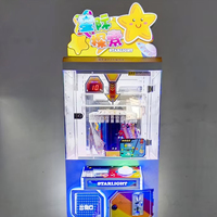 Machine à attraper les prix Star Exploration, à monnayeur, pour un joueur, avec éclairage LED attrayant, jeu de cadeaux pour centre de jeux
