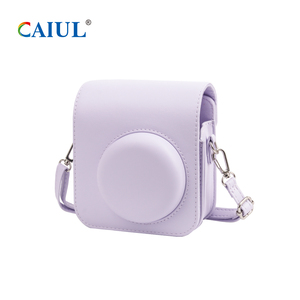Étui pour appareil photo <span class=keywords><strong>instax</strong></span> <span class=keywords><strong>mini</strong></span> 12 à motif tissé dégradé pour appareil photo instantané fujiflim paquet de coque en cuir PU - Product Image 6