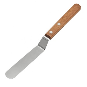 GREEN SWIFT INDUSTRIES – Spatule à gâteau en acier inoxydable de qualité supérieure de 9,5 po / Couteau à palette incliné - Product Image 1