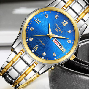 Reloj de cuarzo genuino para hombre, resistente al agua, sencillo, versátil, de alta gama, con calendario. - Product Image 3
