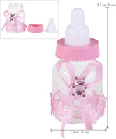 Mini bouteille boîte-cadeau de bonbons pour bébé douche nouveau-né baptême fête d'anniversaire-garçons et filles décoratif mangeoire Style conteneur