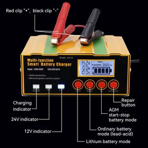 <span class=keywords><strong>Chargeur</strong></span> <span class=keywords><strong>de</strong></span> <span class=keywords><strong>batterie</strong></span> <span class=keywords><strong>de</strong></span> voiture haute puissance 12V/24V |   Entièrement automatique Intelligent Universel <span class=keywords><strong>pour</strong></span> batteries Start-Stop - Product Image 2