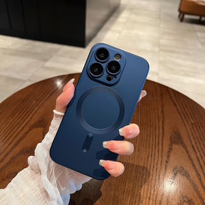 <span class=keywords><strong>Coque</strong></span> souple mate en gel de silicone ultra-mince métallique compatible pour 15 Pro, 14, 13 Pro Max - Product Image 4