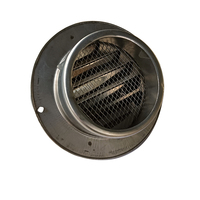 190mm un capuchon de ventilation en acier inoxydable abordable, antirouille, résistant à la pluie et aux insectes pour les sécheuses