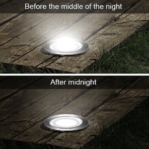 Lampe de terrasse <span class=keywords><strong>solaire</strong></span> LED étanche IP67, lampe souterraine de jardin, lampe encastrée au sol extérieure 32 mm, projecteur d'escalier de patio - Product Image 5