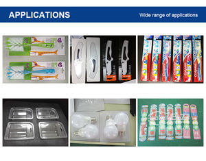 Machine de soudage et de découpe à double blister APET, PET, PETG, <span class=keywords><strong>GAG</strong></span> à haute fréquence pour emballage et scellage en plastique à clapet - Product Image 5