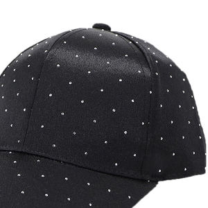 Custom New Design Street Style Rhinestone Logo Panel Breathable Mesh 100% Cotton Outdoor Sports Premium Quality Baseball Cap - Product Image 5