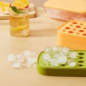 Easy-release Elastic Round Square Colorful Silicone Tray <b>Ice</b> <b>Maker</b> With Lid Kitchenware <b>Ice</b> Cube Mold With Tray for Kitchen - Product Image 3
