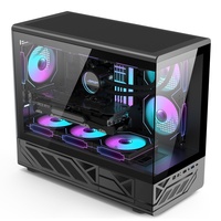 Caja de Ordenador para Juegos AntarcChill, Micro ATX, Audio HD, USB 3.0, Vidrio Templado, con Tipo-C, Blanca, Torres, Chasis de Servidor