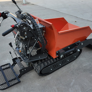 Mini-dumper chenillé 500 kg à commande hydraulique, transporteur de chantier, <span class=keywords><strong>brouette</strong></span> utilitaire pour construction et jardinage, électrique ou diesel, direct usine - Product Image 2