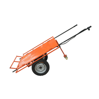 Carro eléctrico portátil todo terreno de superficie plana, plataforma de acero de 500kg, construcción de Metal para rescate de incendios, desastre de terremoto