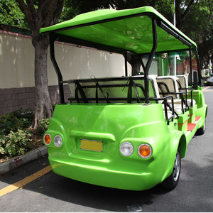 Voiture de tourisme électrique verte à 8 places pour parcs et tourisme - Product Image 2