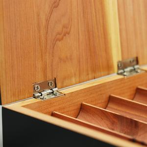 Usine en bois FSC & BSCI cave à cigares boîte en bois de cèdre étui humidificateur de voyage boîte porte-plateau en bois de cèdre - Product Image 2