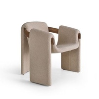 Fauteuil de loisirs moderne de style italien en bois, mobilier multifonctionnel pour salon, chambre, hôtel, maison d'hôtes