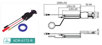 Gibo-KCM-6172-R Keran Inframerah Induktif Sensor Ganda DC 6VSensor Keran Otomatis Sensor