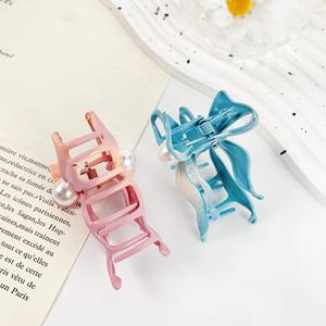 Nouveau élégant femmes accessoire <span class=keywords><strong>crabe</strong></span> épingles à <span class=keywords><strong>cheveux</strong></span> pinces haut de gamme en métal arc en forme de perle <span class=keywords><strong>pince</strong></span> à <span class=keywords><strong>cheveux</strong></span> pour les filles - Product Image 3