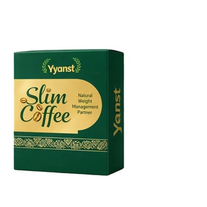 Private Label Adult Slimming Weight Management Coffee Powder Plant <b>Raw</b> <b>Materials</b> Natural Fat Burning Slim Support Customizable - Product Image 1