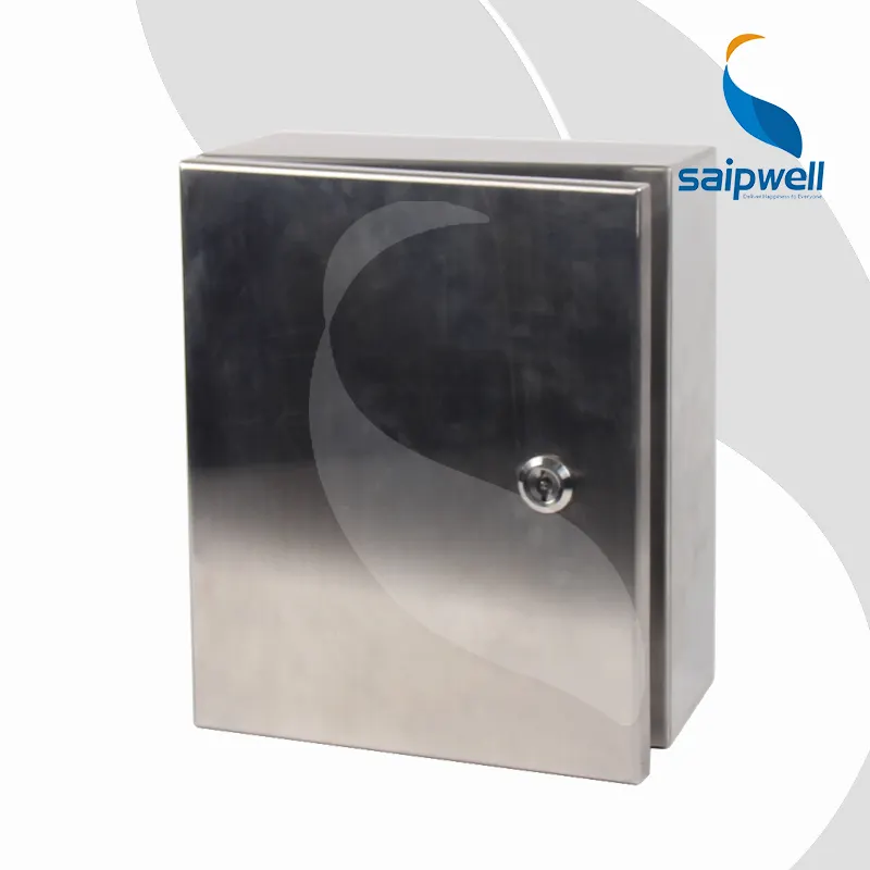 SAIPWELL de alta calidad al aire libre IP66 Acero inoxidable resistente al agua caja pequeña caja de Metal carcasa