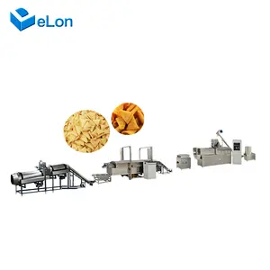 Frying crispy 3d corn bugles pellets fried chips snacks food machine production line bugles making extruder machine