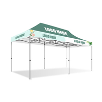 Tente pliante professionnelle moderne pour exposition, publicité, avec logo personnalisé, imperméable, robuste, pour l'extérieur, 10x20 pieds