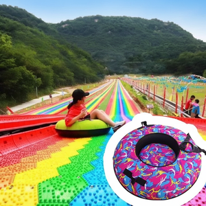 Arc-en-ciel Freestyle épaissi gonflable anneau sec PVC 80cm écologique étanche <span class=keywords><strong>Ski</strong></span> hiver pneu résistant à l'usure adultes enfants - Product Image 5