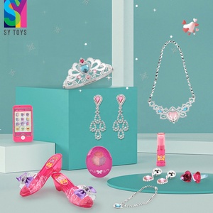 SY Beautiful principessa Playhouse per bambini corona collana scarpe gioielli combinazione di <span class=keywords><strong>trucco</strong></span> in plastica <span class=keywords><strong>Set</strong></span> per il gioco delle ragazze giocattoli - Product Image 3