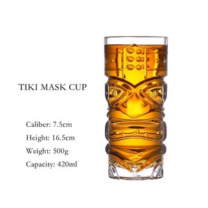 Vasos de Cóctel Tiki de Cristal Modernos Personalizables al por Mayor, Hechos a Mano, para Vino y Bebidas Tiki Personalizadas - Product Image 6