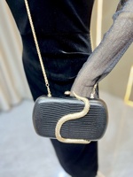 Sac à main en cuir PU 2026 avec chaîne détachable, sac bandoulière, sac à épaule, sac à fermoir serpent pour femme, sac à main carré brillant de créateur