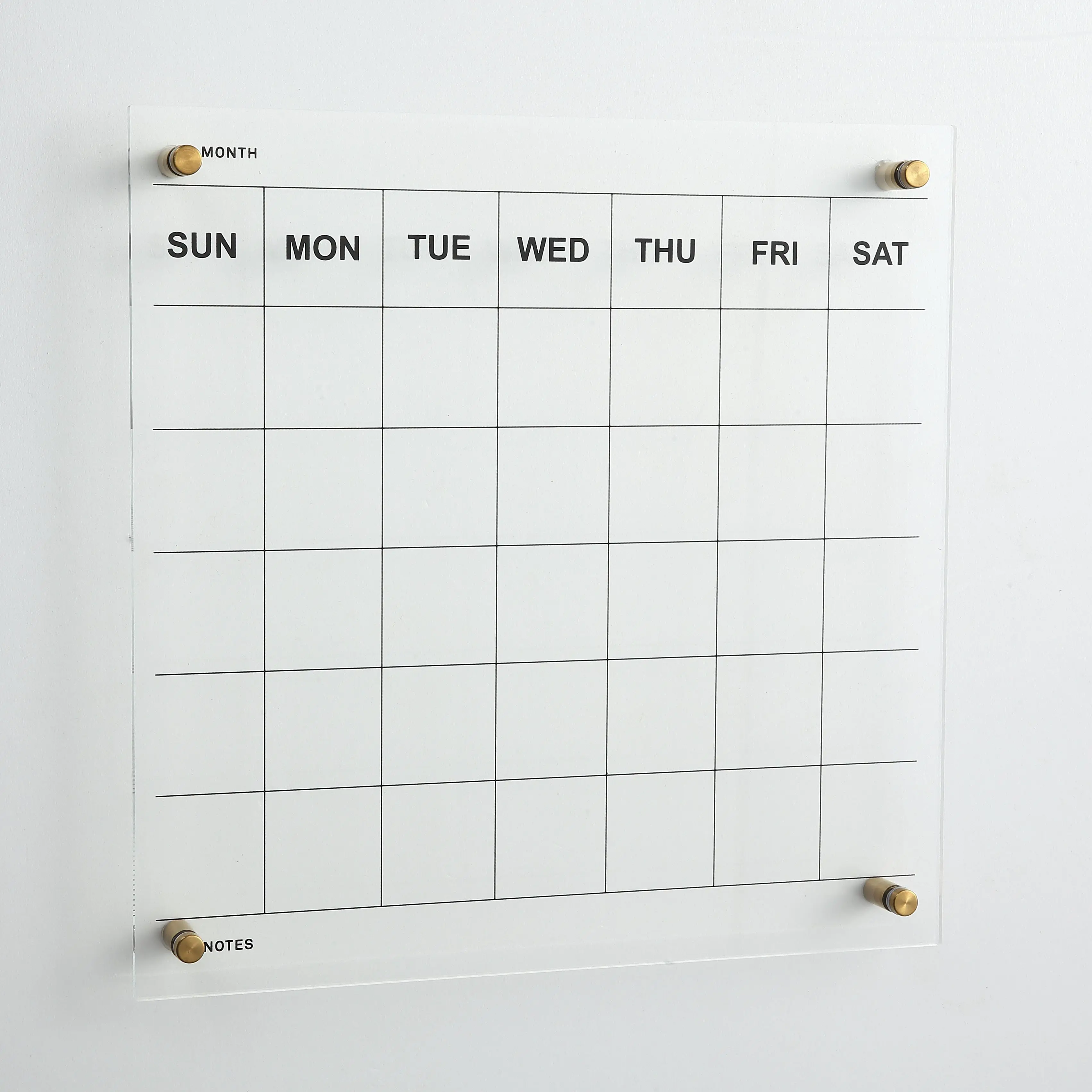 Dry Erase Calendar for Wall, Acrylic Calendar - Glass Alternative - Shatterproof, Large Whiteboard Calendar for 2022