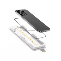 Protector de Pantalla de Vidrio Templado Antiestático 2.5D HD Transparente con Aplicador Antipolvo para iPhone 18 17 16 Pro Max