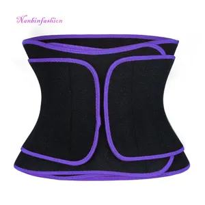 南滨最优质的健身房锻炼紫色双氯丁橡胶微调腰带的妇女