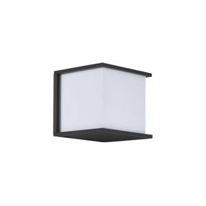 Black Aluminum Exterior Wall <b>Light</b> Outdoor <b>Cube</b> Shape Modern Design - Product Image 2