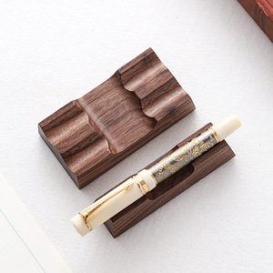 Dropshipping Shopify Business Gift Set Blue White Porcelain <b>Box</b> <b>Pen</b> With Logo Souvenir Stationery Walnut Wood Base - Product Image 4