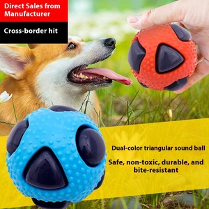 Pour <span class=keywords><strong>Amazon</strong></span> Bestseller Écologique Indestructible TPR <span class=keywords><strong>Jouet</strong></span> Pour Animaux De Compagnie Balle Durable Anti-Ennui <span class=keywords><strong>Chiot</strong></span> <span class=keywords><strong>Jouet</strong></span> À Mâcher - Product Image 5