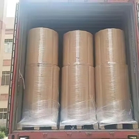 Rouleau thermique géant personnalisé de papier autocopiant NCR sans carbone, 100 % pâte de bois vierge de qualité supérieure pour l'impression