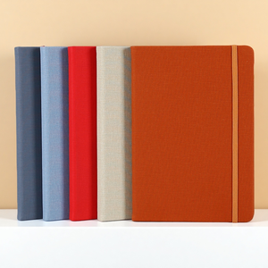 Carnet de notes A5 personnalisable en cuir PU avec logo, élastique sur mesure, couverture rigide, agenda promotionnel - Product Image 1