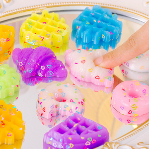 High Quality Kawaii TPR Mini Taba Cake Donut <b>Squishy</b> Squeeze Stress Relief Promotional Toy for Kids and Adults - Product Image 3