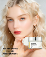 Crème anti-âge au peptide à marque privée pour le soin du visage, crème au collagène et peptide de cuivre bleu pour le visage